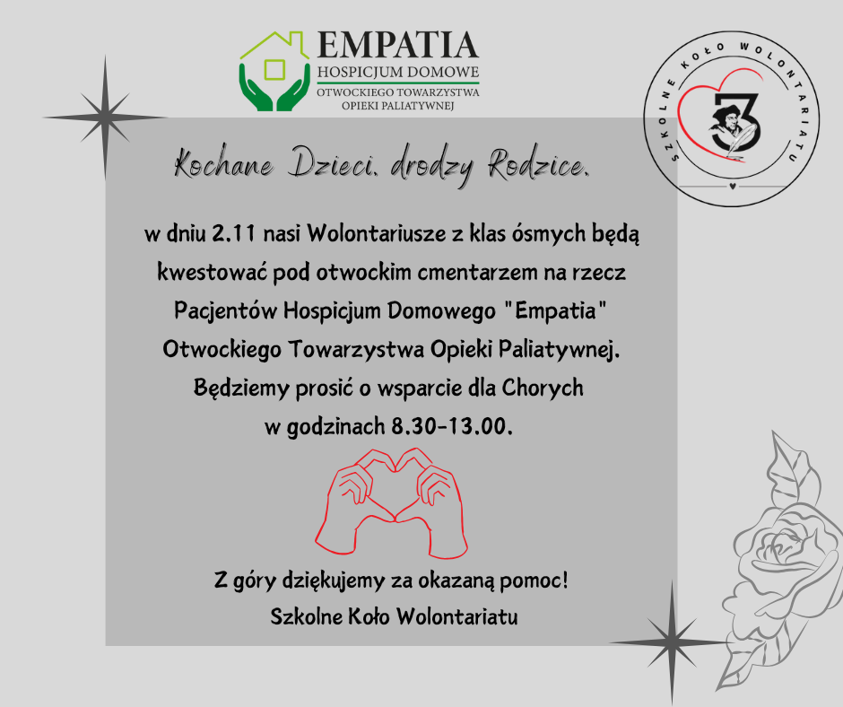 Zbiórka na rzecz Pacjentów Hospicjum Domowego ''Empatia''