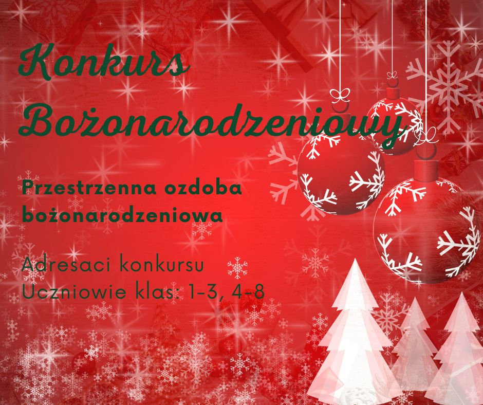 Konkurs na Ozdobę Bożonarodzeniową