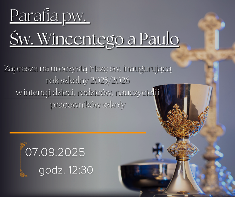Msza św. inaugurująca rozpoczęcie roku szkolnego 2025/2026