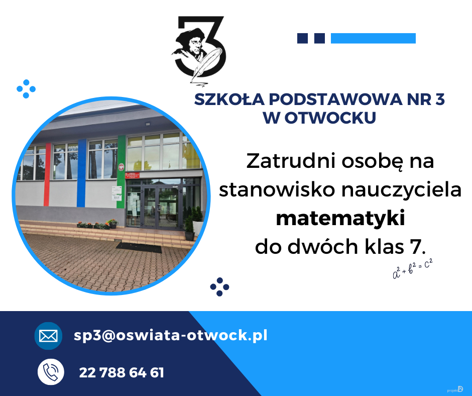 oferta pracy - nauczyciel matematyki