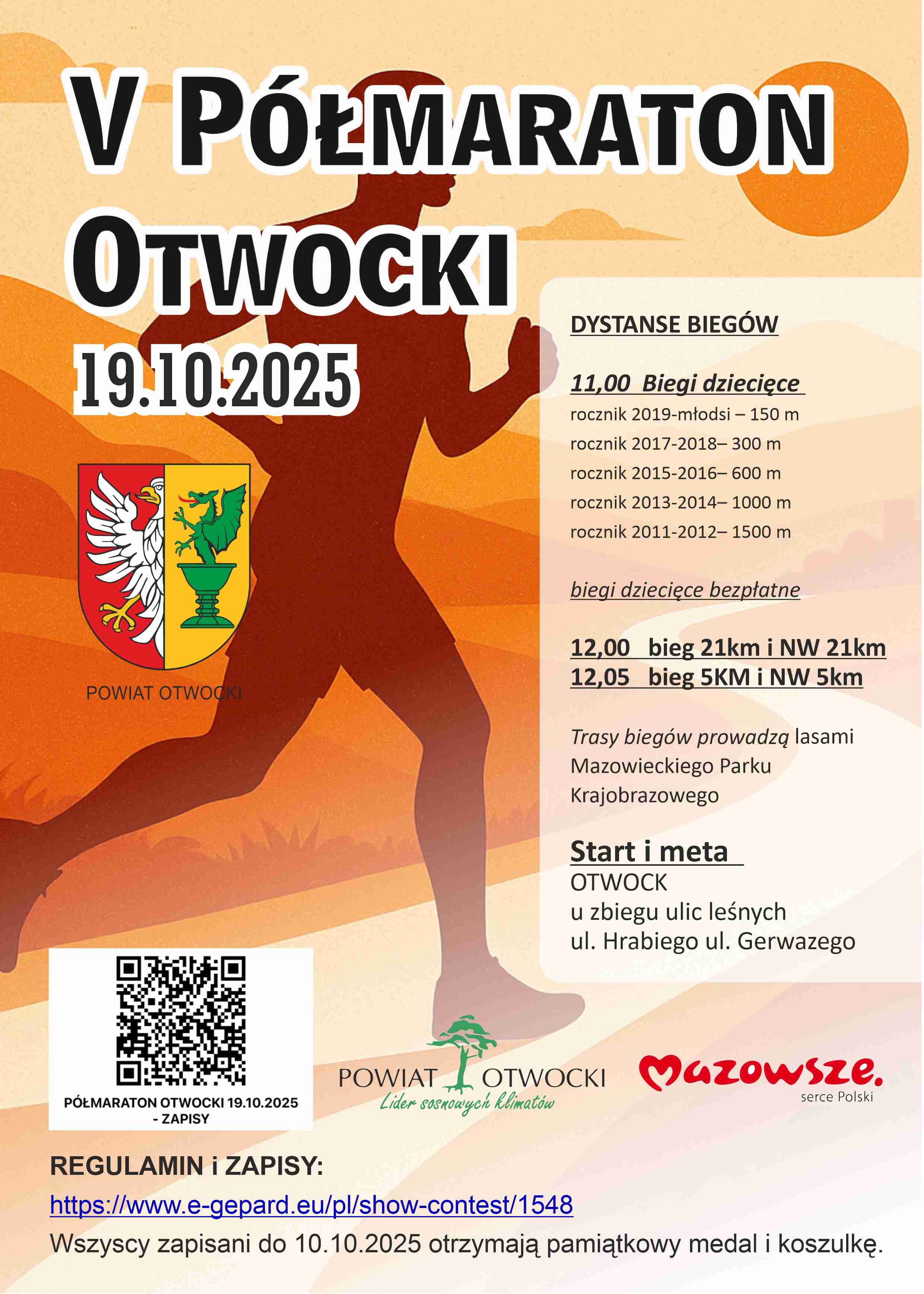 Pobiegnij w V Półmaratonie Otwockim!