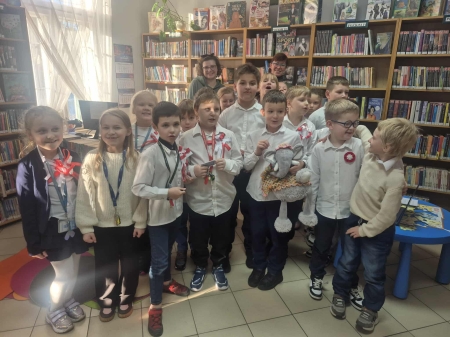 2a na warsztatach w Miejskiej  Bibliotece Publicznej.