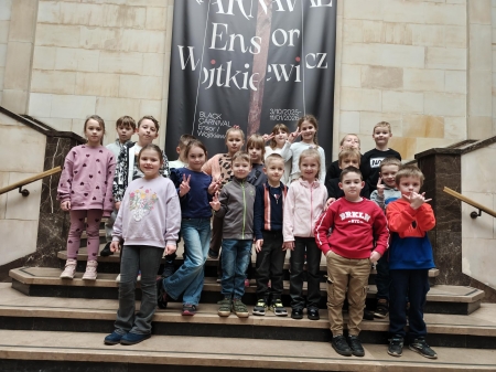 1a na wycieczce w Muzeum Narodowym