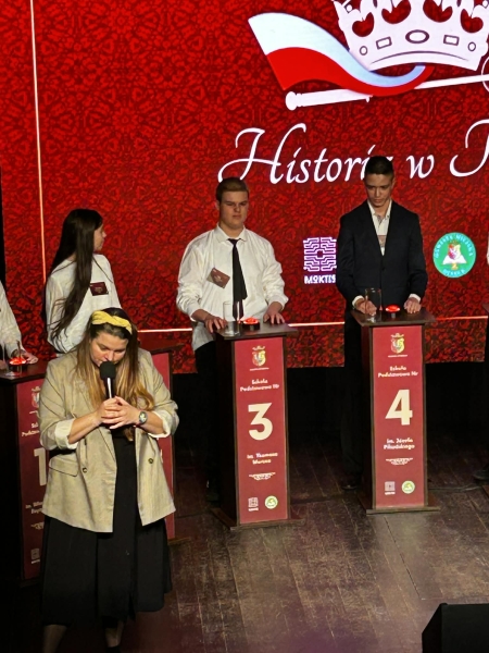 4 miejsce w Międzyszkolny Konkurs Historyczny „Historia w Koronie”