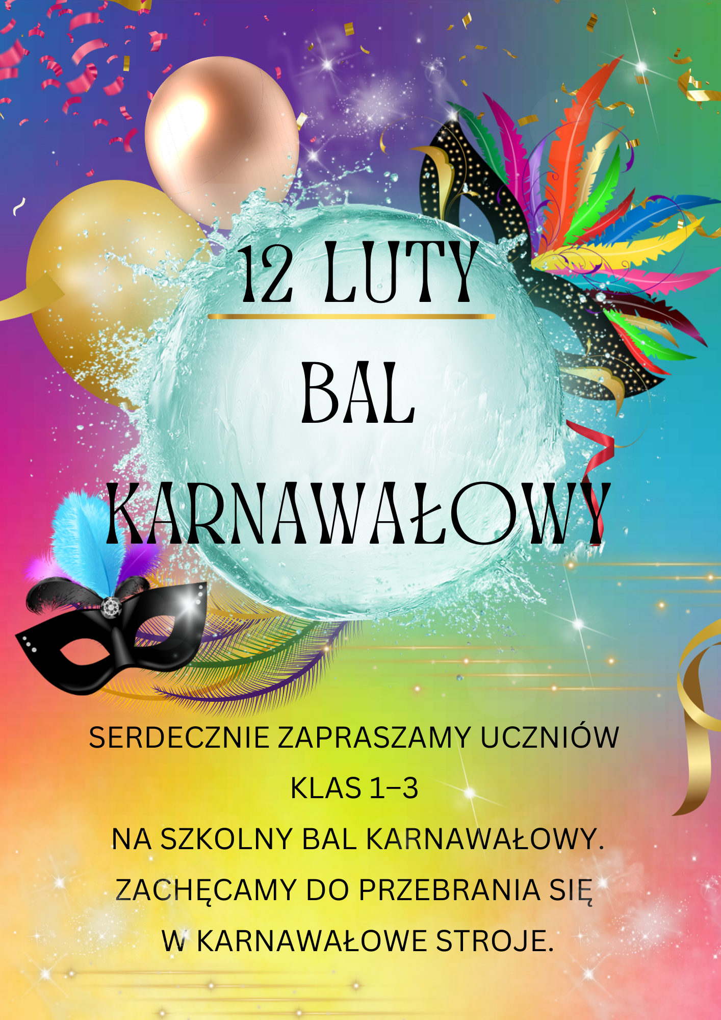 Bal karnawałowy dla klas 1-3
