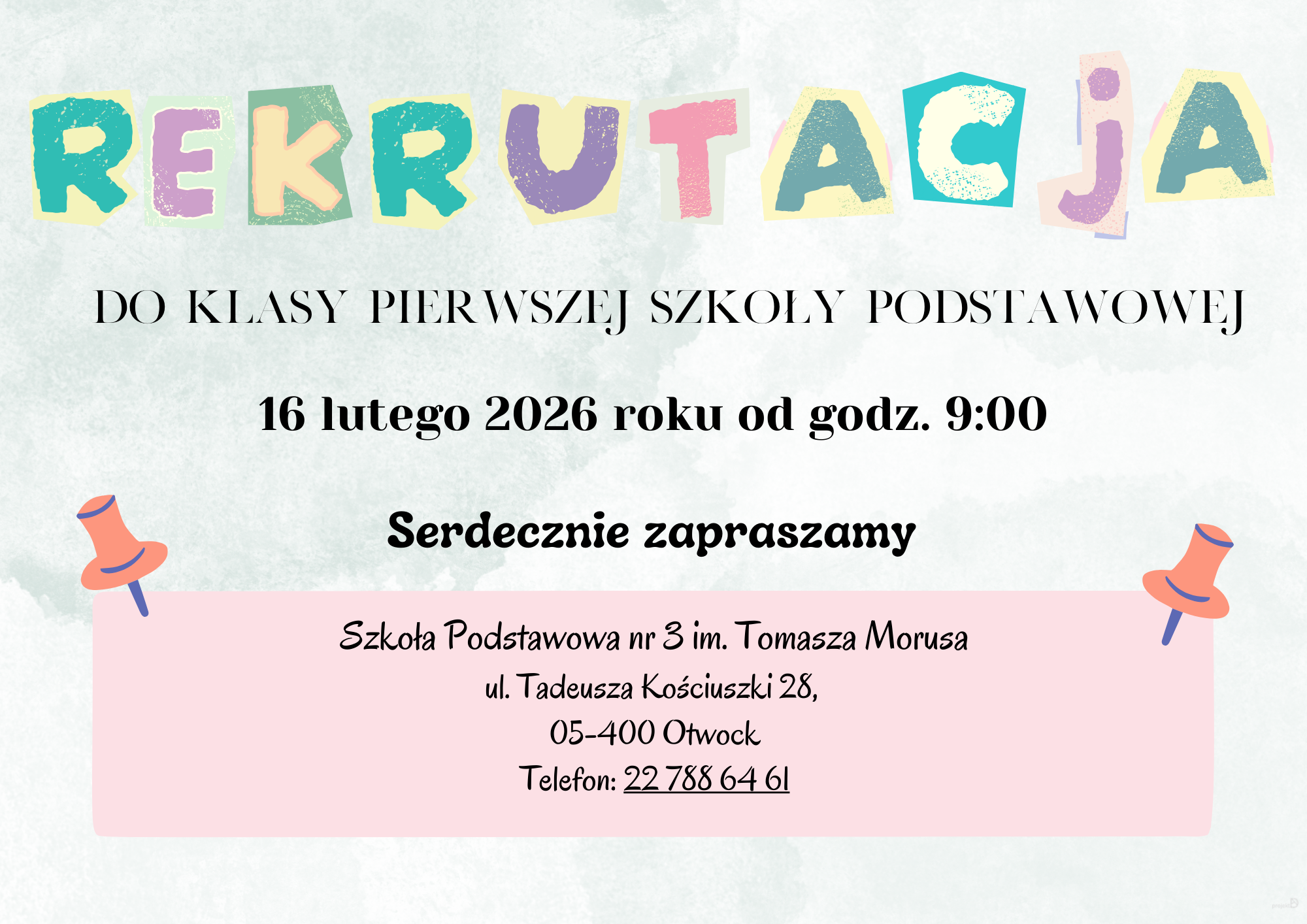 Rekrutacja do klasy pierwszej rozpoczyna się od 16 lutego