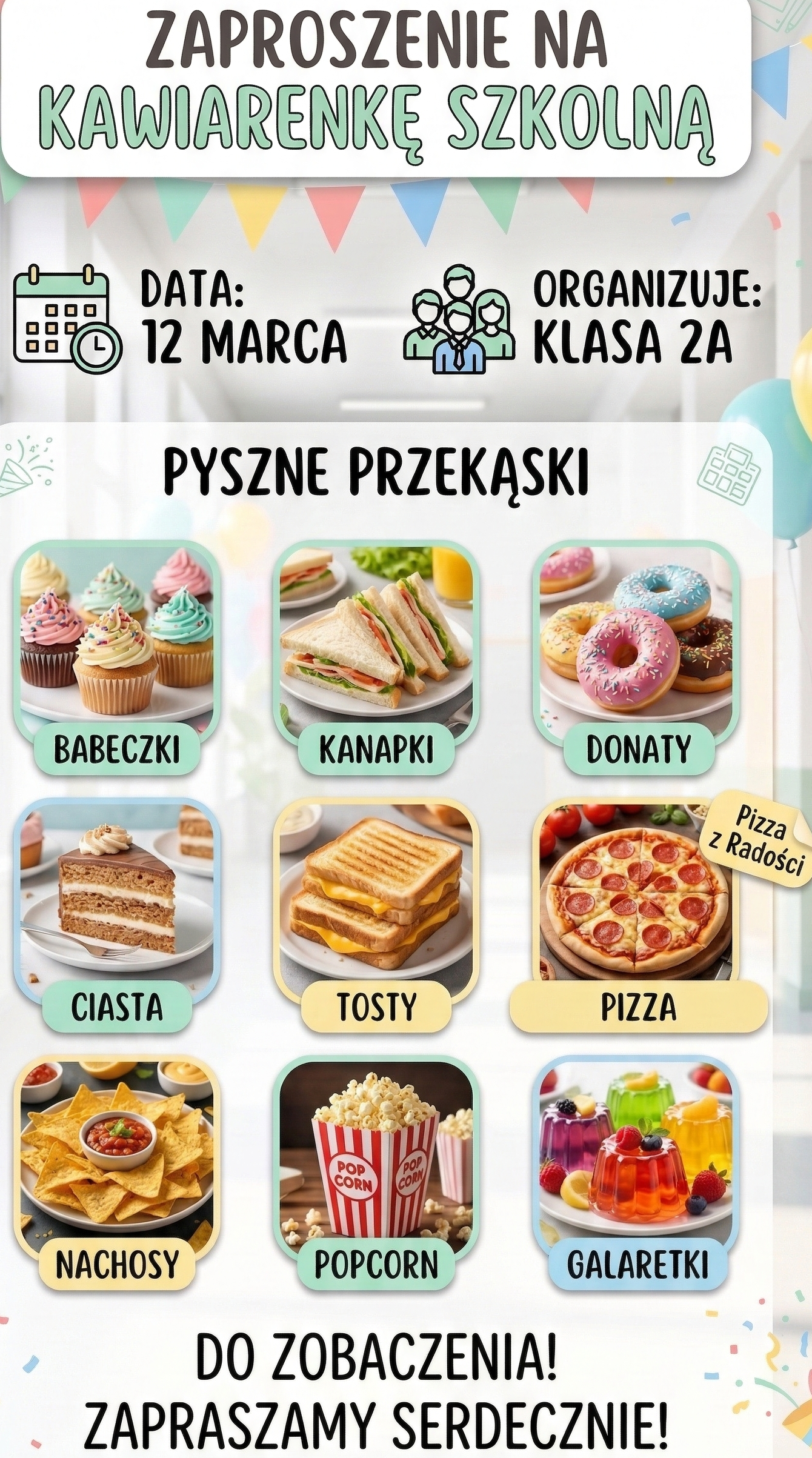 Zapraszamy na kawiarenkę klasy 2a