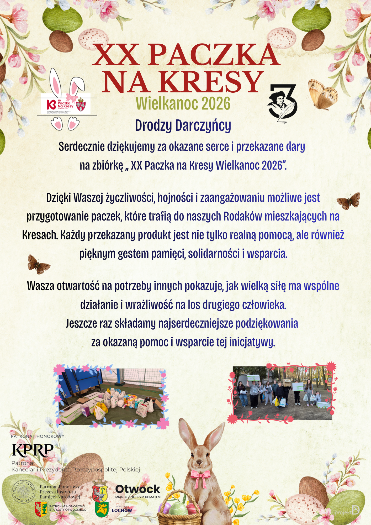 XX PACZKA NA KRESY  Wielkanoc 2026 -podsumowanie