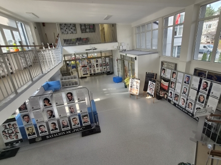 Wystawa poświęcona żołnierzom Batalionu AK „Pięść”.   