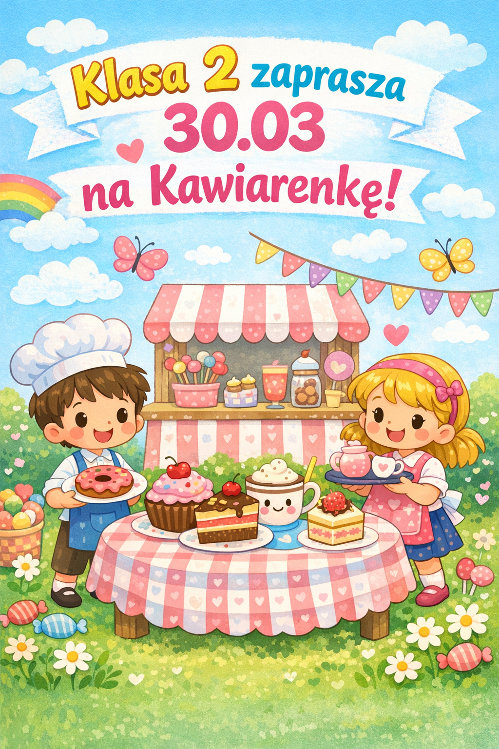 Zapraszamy na kawiarenkę klasy 2b