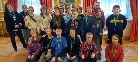 Królewska lekcja historii – klasy czwarte w Zamku Królewskim w Warszawie.