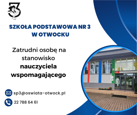 oferta pracy - nauczyciel wspomagający
