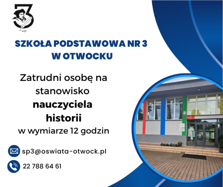 oferta pracy - nauczyciel historii