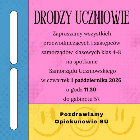 Zebranie samorządu uczniowskiego